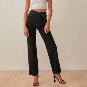 Reformation Cowboy High Rise Straight Jeans